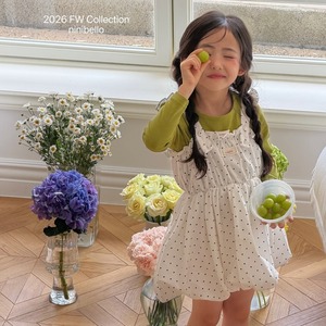 送料無料【予約】ninibello/ Jr Picnic Corduroy Dress