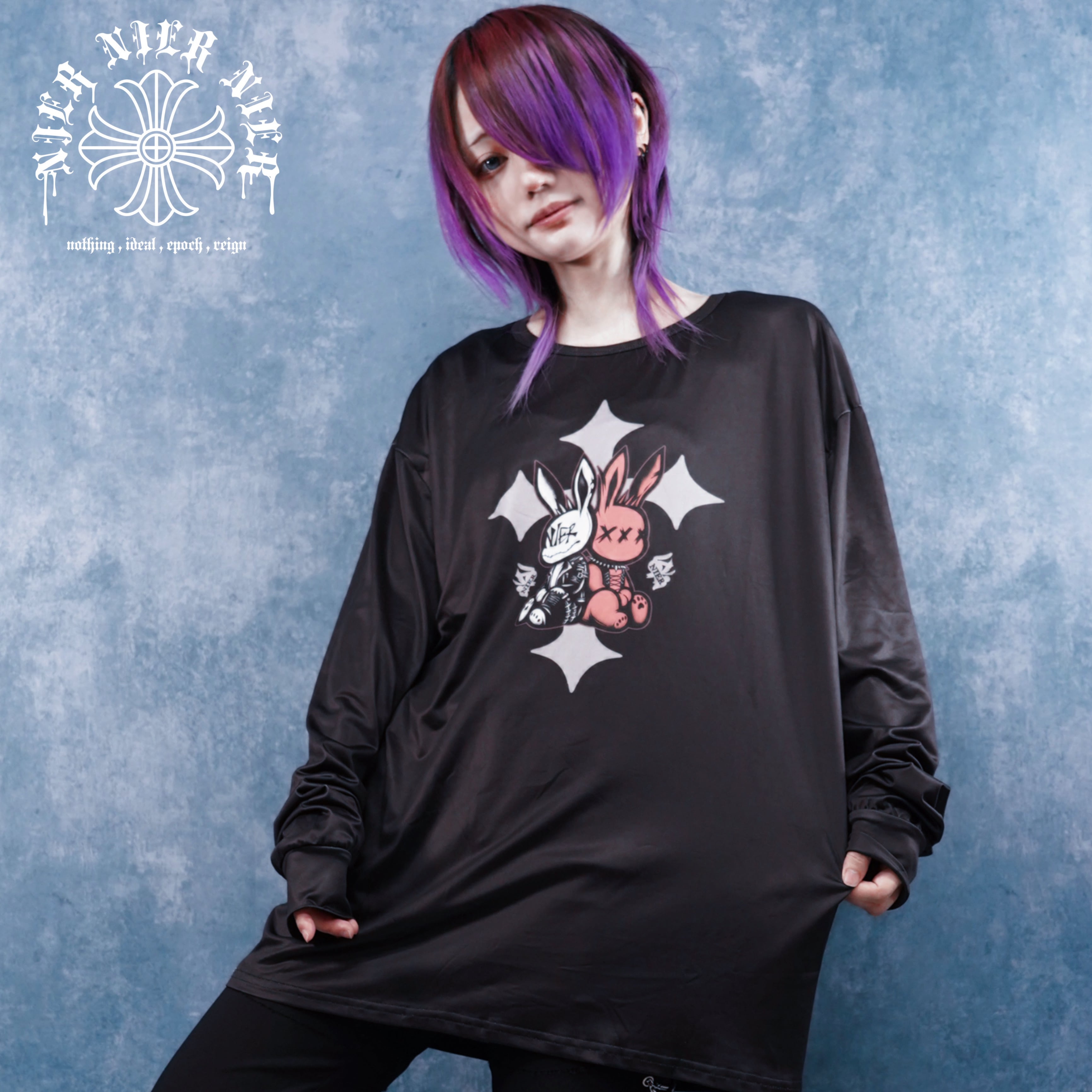 週末超ばら撒きプレゼント》TWIN RABBIT LONG SLEEVE CUTSEW | NIER