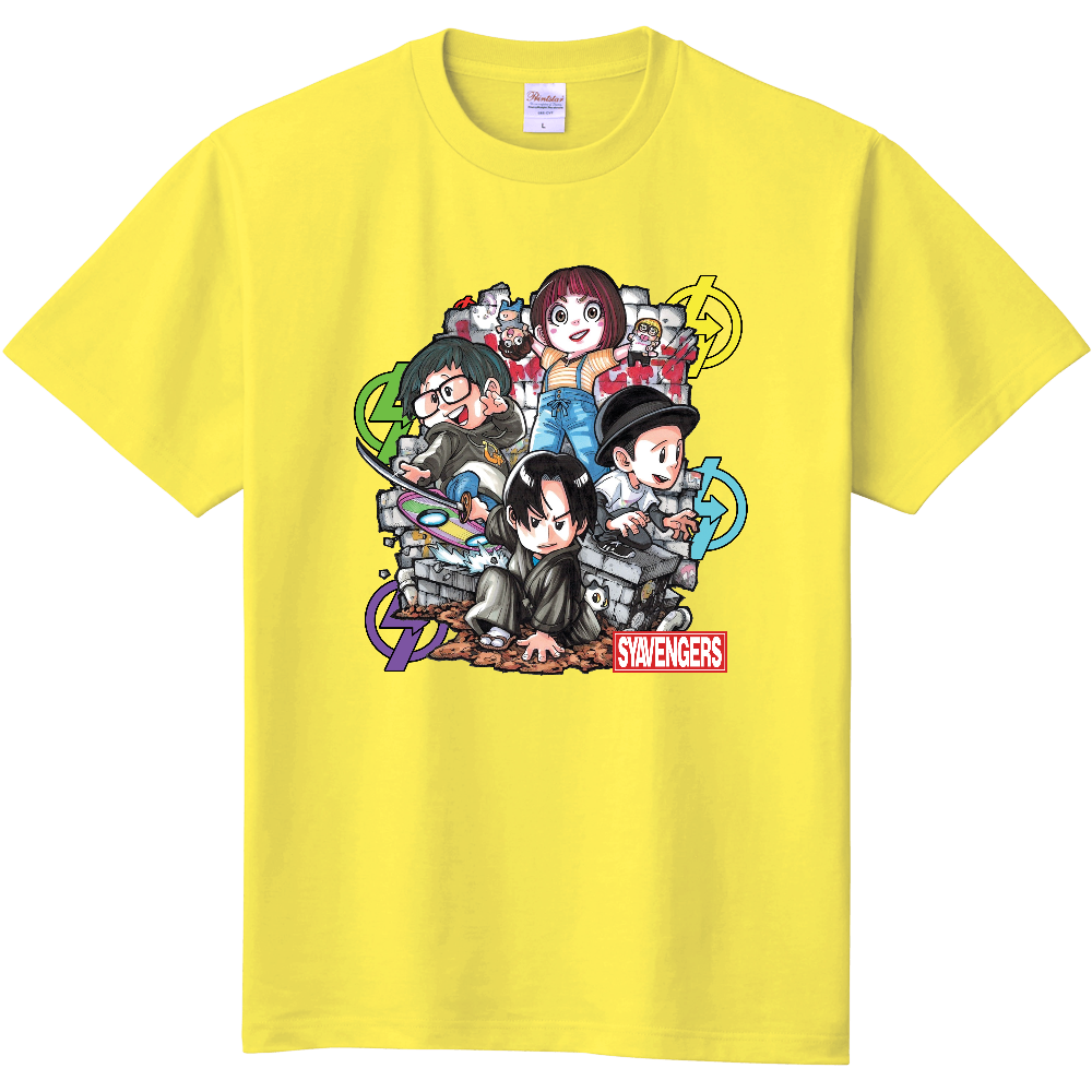 水野ハチ先生ver.2 オリジナルデザインTシャツ【花澤歩カラー