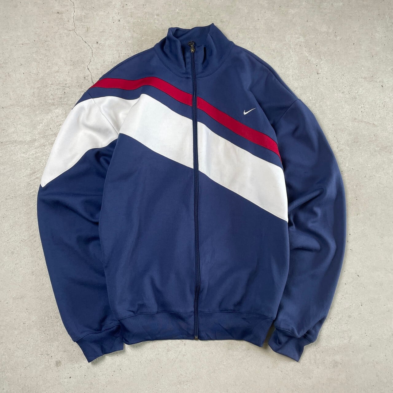 00年代 NIKE ナイキ アシンメトリー ジャージ トラックジャケット 