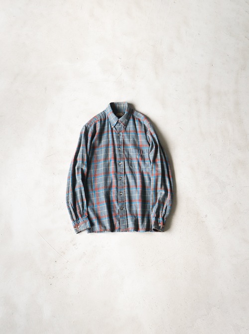"HIGH SIERRA" 1990s Cotton plaid BD shirt
