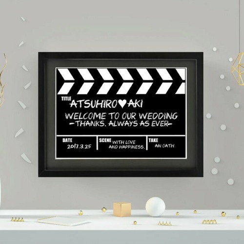 Wedding poster#CLAPPERBOARD(A4) 