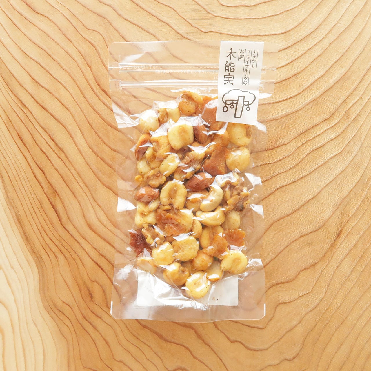 秋田杉の燻製酒粕ミックスナッツ | 木能実
