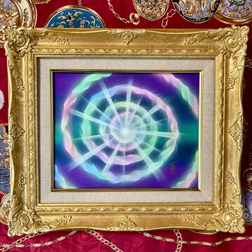 スピリチュアルアート【龍神列島黄金の国日本】金色に輝く日本絵画 