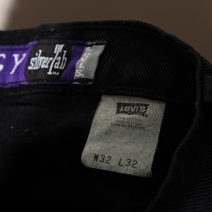 美品 32×32 USA 95年 Baggy Silvertab Levi’s ブラックデニムパンツ リーバイス シルバータブ