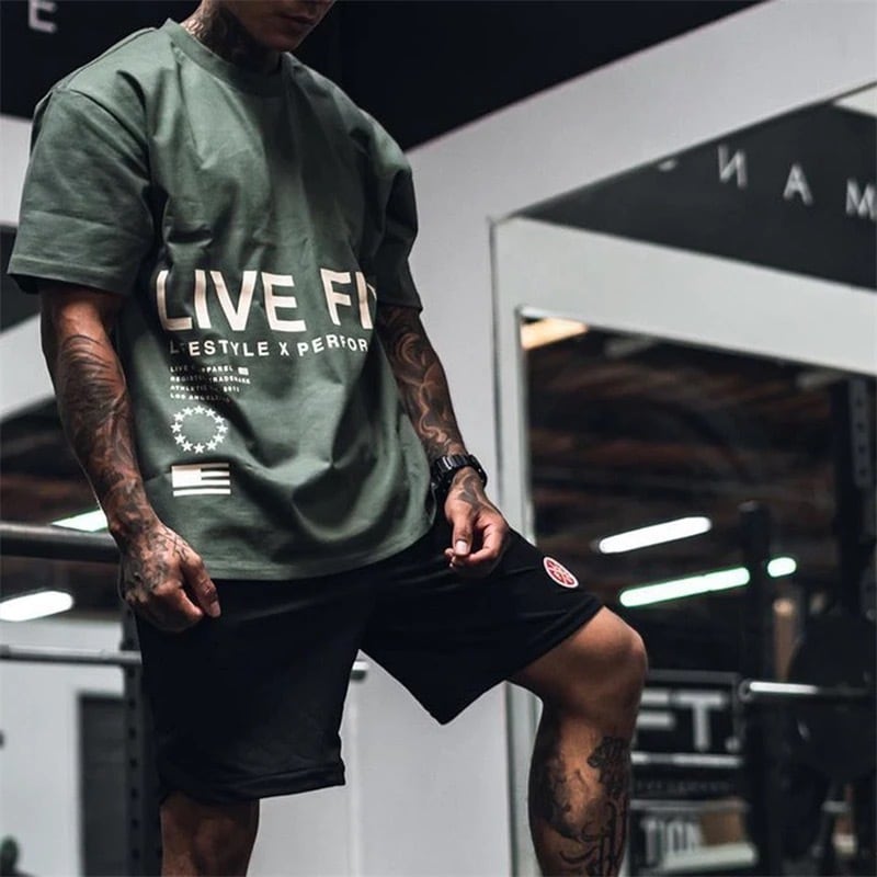 LIVE FIT リブフィット RB X LVFT TEE Tシャツ 半袖 トップス メンズ