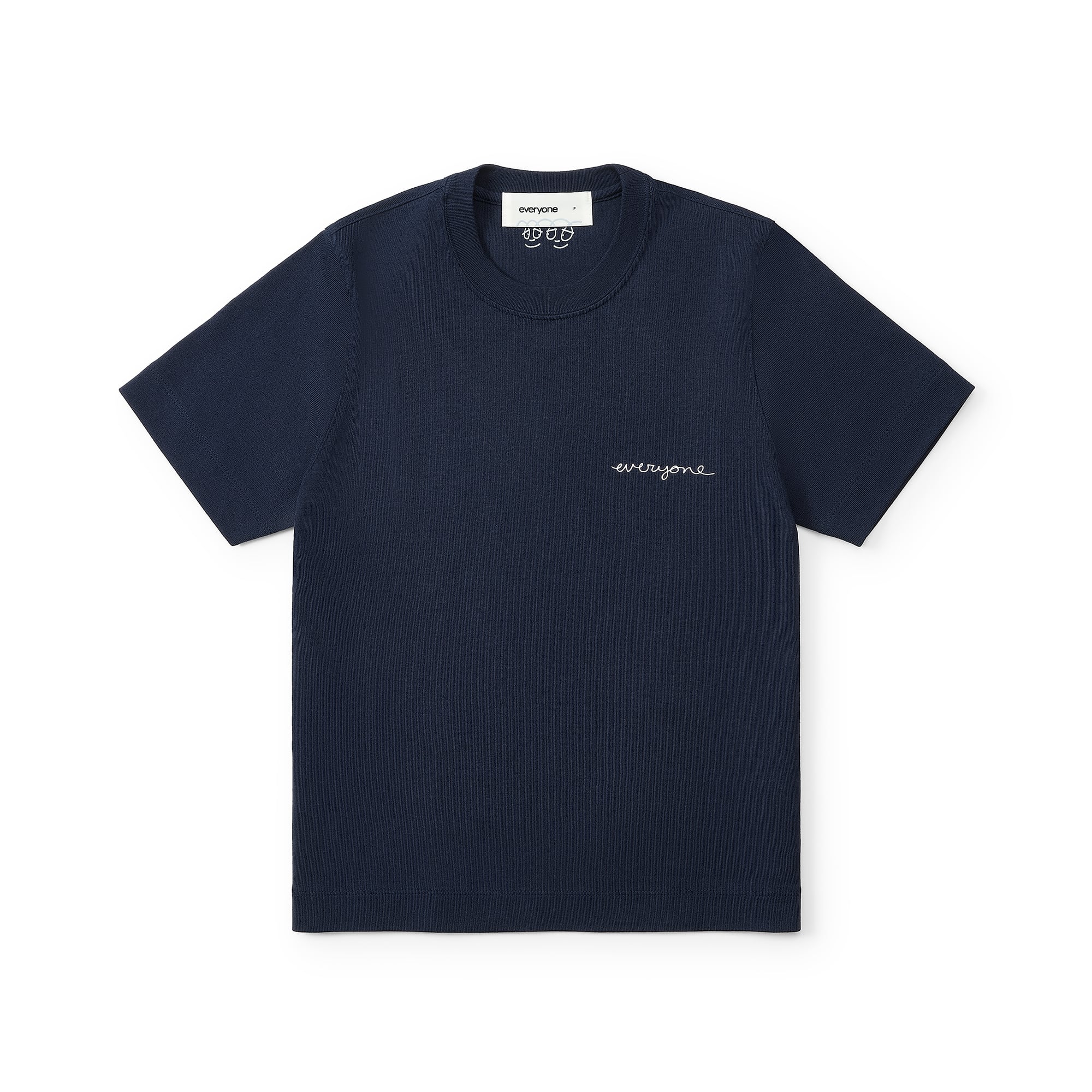 everyone j.30000 rooftop logo tee shirt (NAVY) | everyone