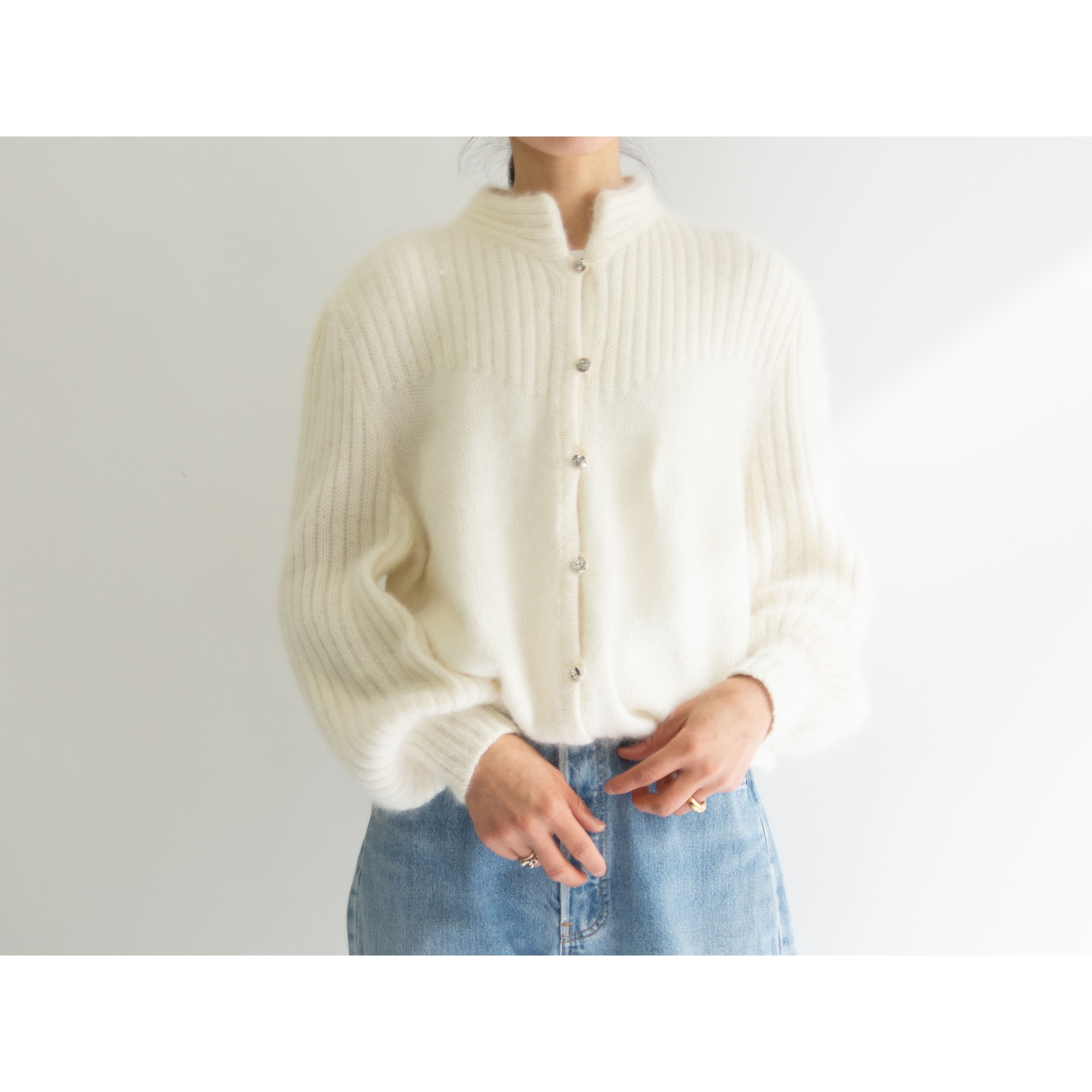 KinKa】Made in Italy Mohair Knit Cardigan（イタリア製 モヘヤニット