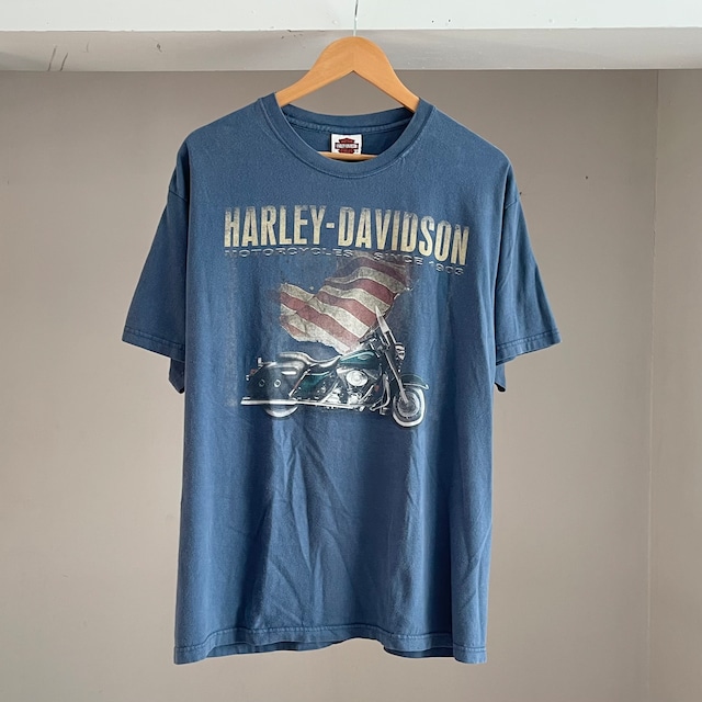 【Sz:XL】00s HARLEY DAVIDSON 『New Castle』 Tシャツ