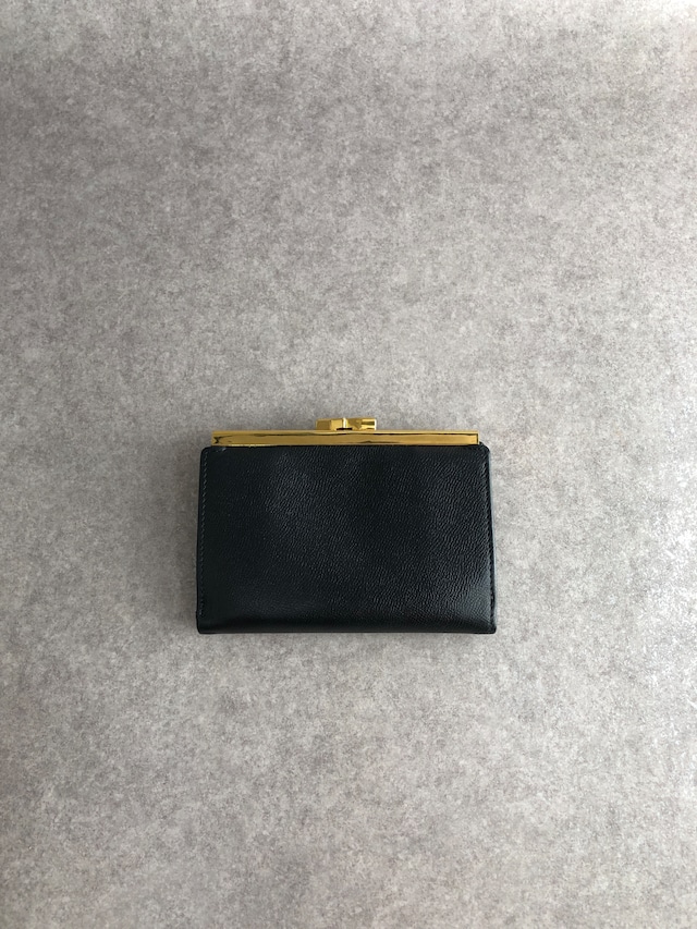 Yves Saint Laurent イヴ・サンローラン 財布 ブラック YSL レザー 二つ折り vintage ヴィンテージ オールド 8mt2m4