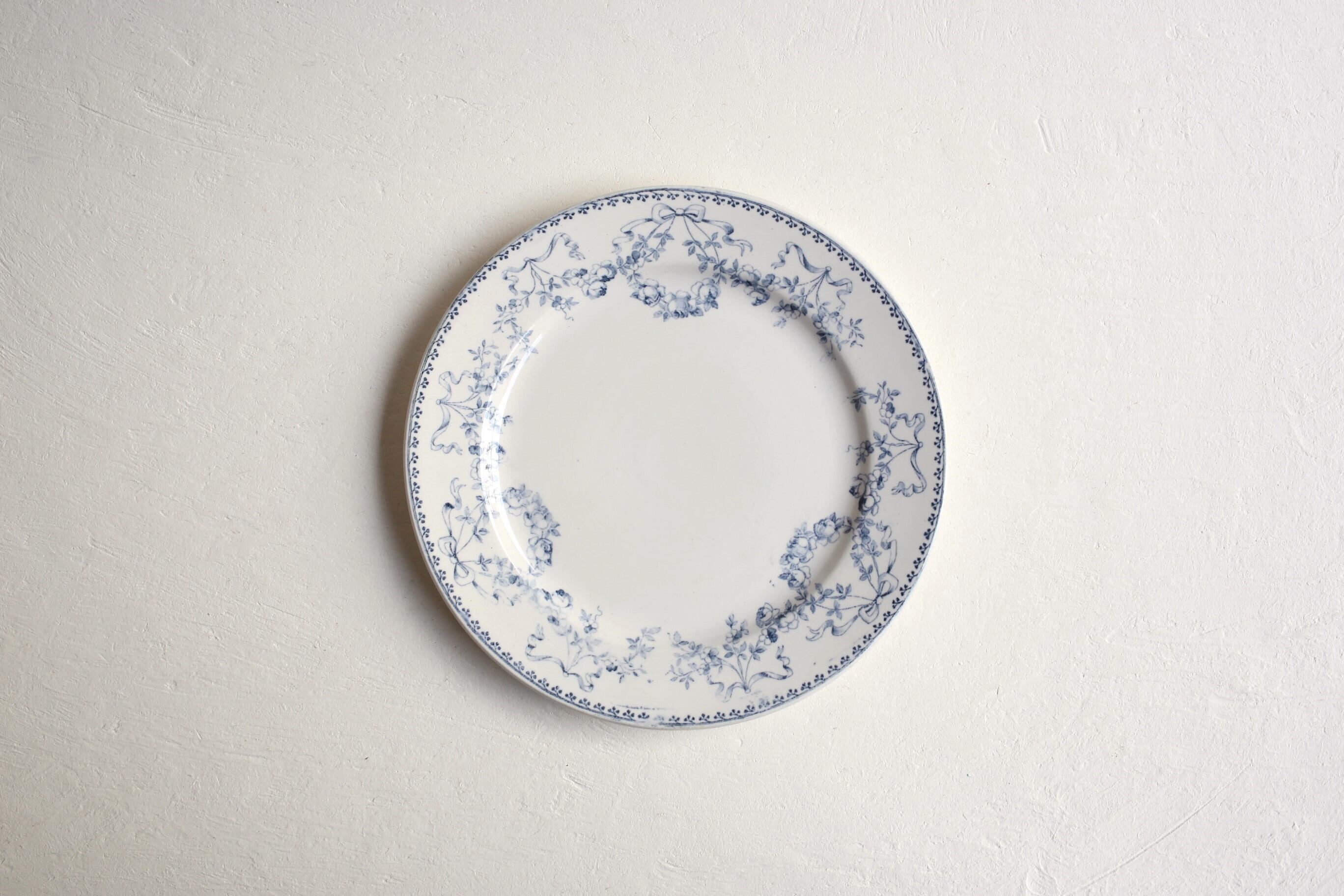 フランス アンティーク U&C SARREGUEMINES サルグミンヌ 『MOZART』プレート 約23.3㎝ N-04867b