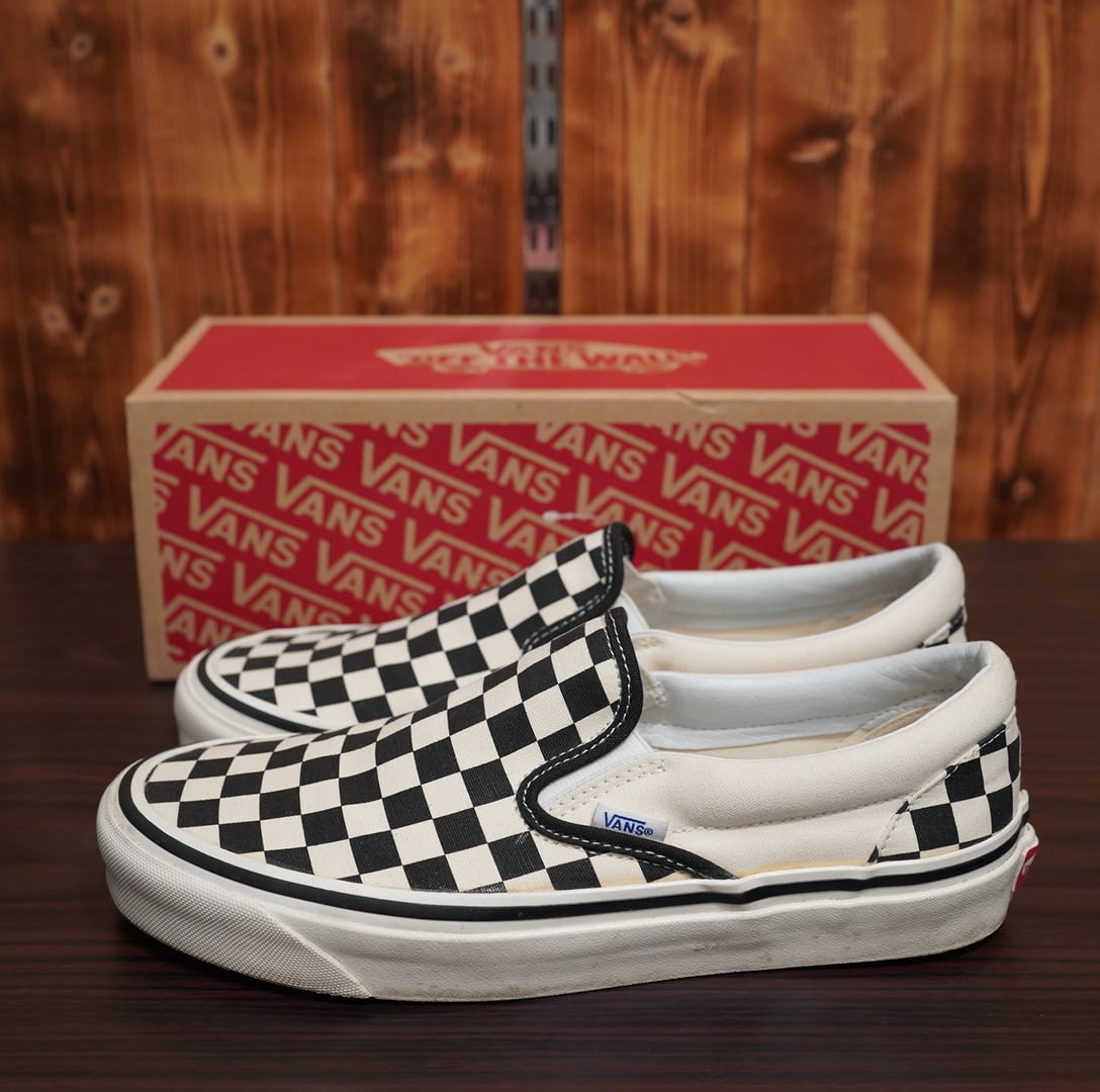 vans anaheim factory checker バンズ アナハイム チェッカー us8 26cm スニーカー 靴