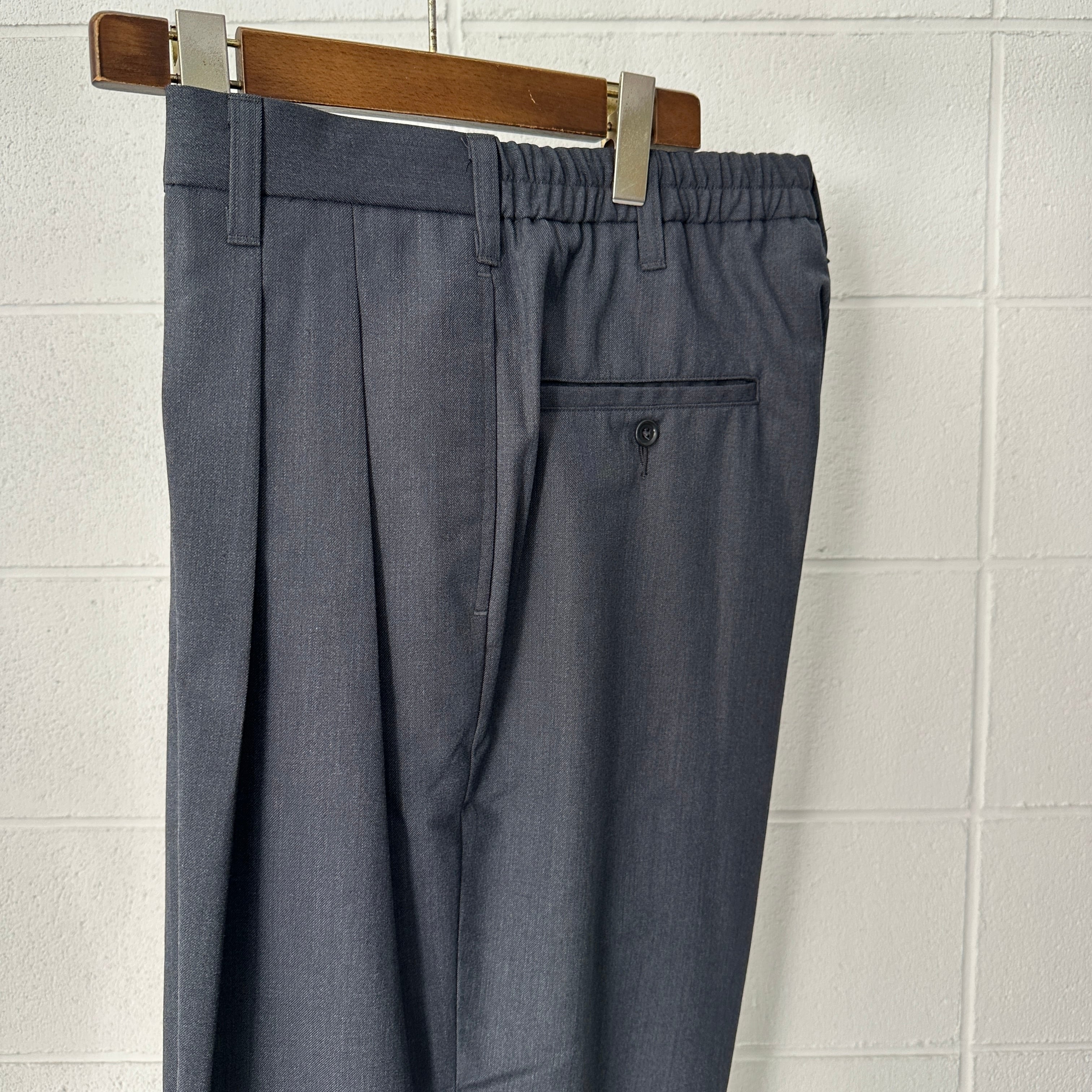 COOTIE T/W Saxony 2 Tuck Wide Easy Trousers | integral