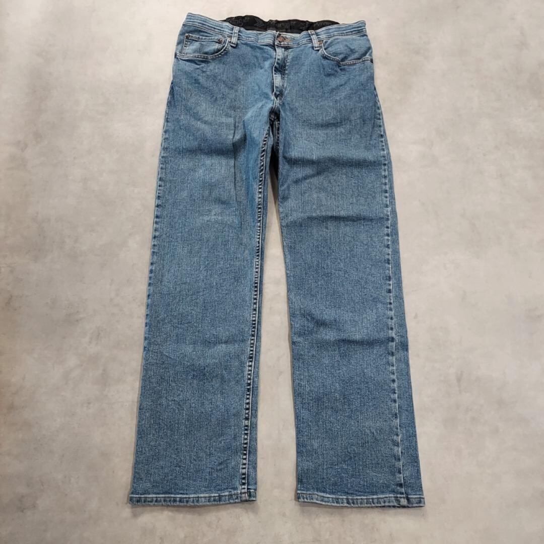 Wrangler ラングラー W34 ブルーデニム ボトム 古着 青 14067
