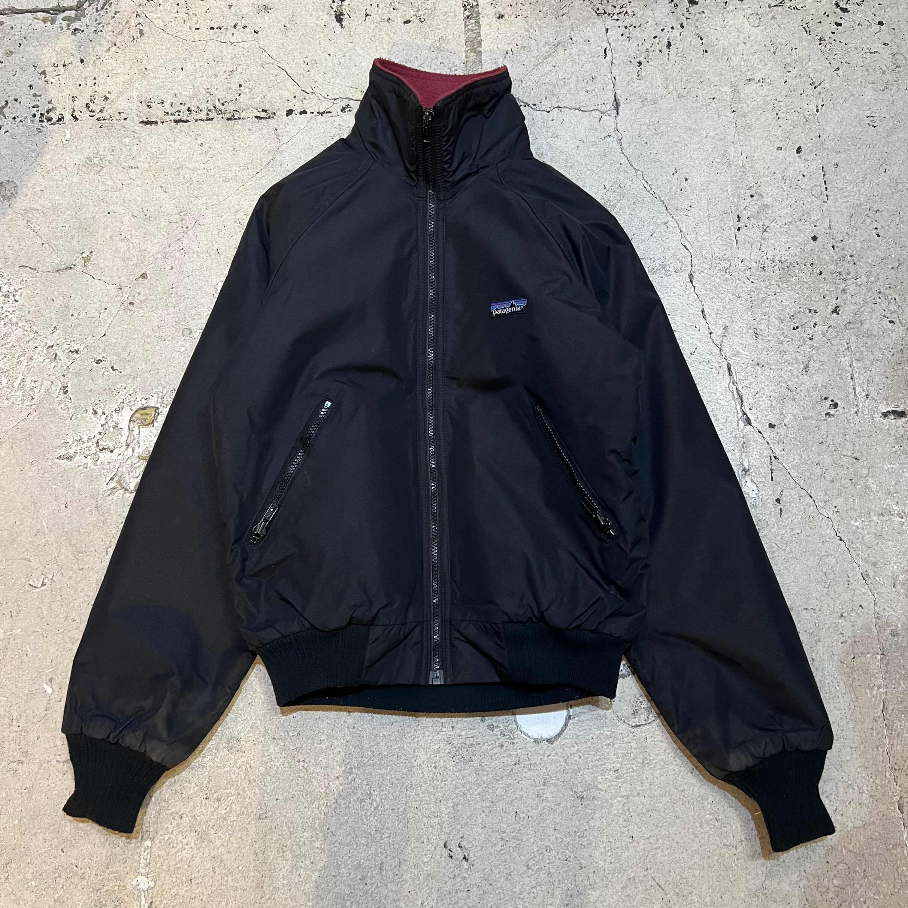 90s Patagonia / パタゴニア シェルドシンチラジャケット ブラック ...