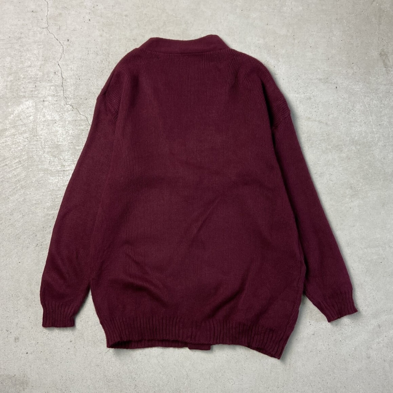 80〜90年代 USA製 COLON ウールニットカーディガン レディースXL相当 