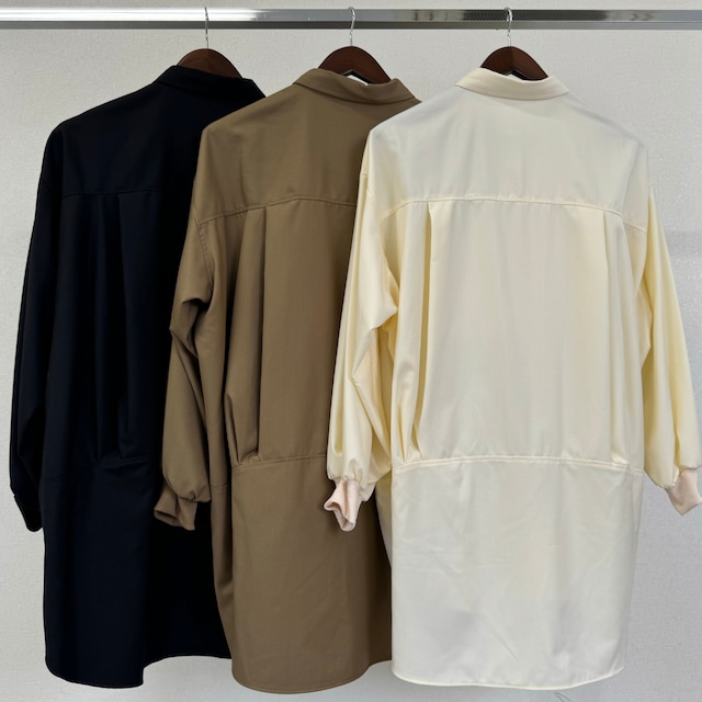 ★OUTLET★ リブスリーブチュニックシャツ