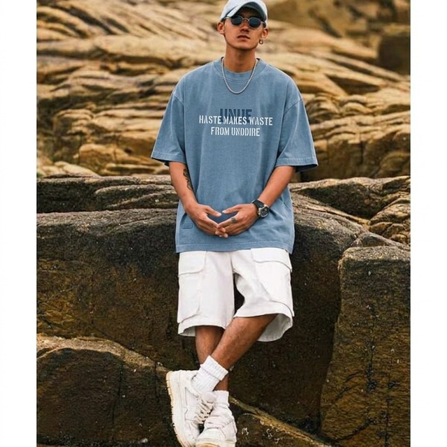 Double letter design Tee C4412