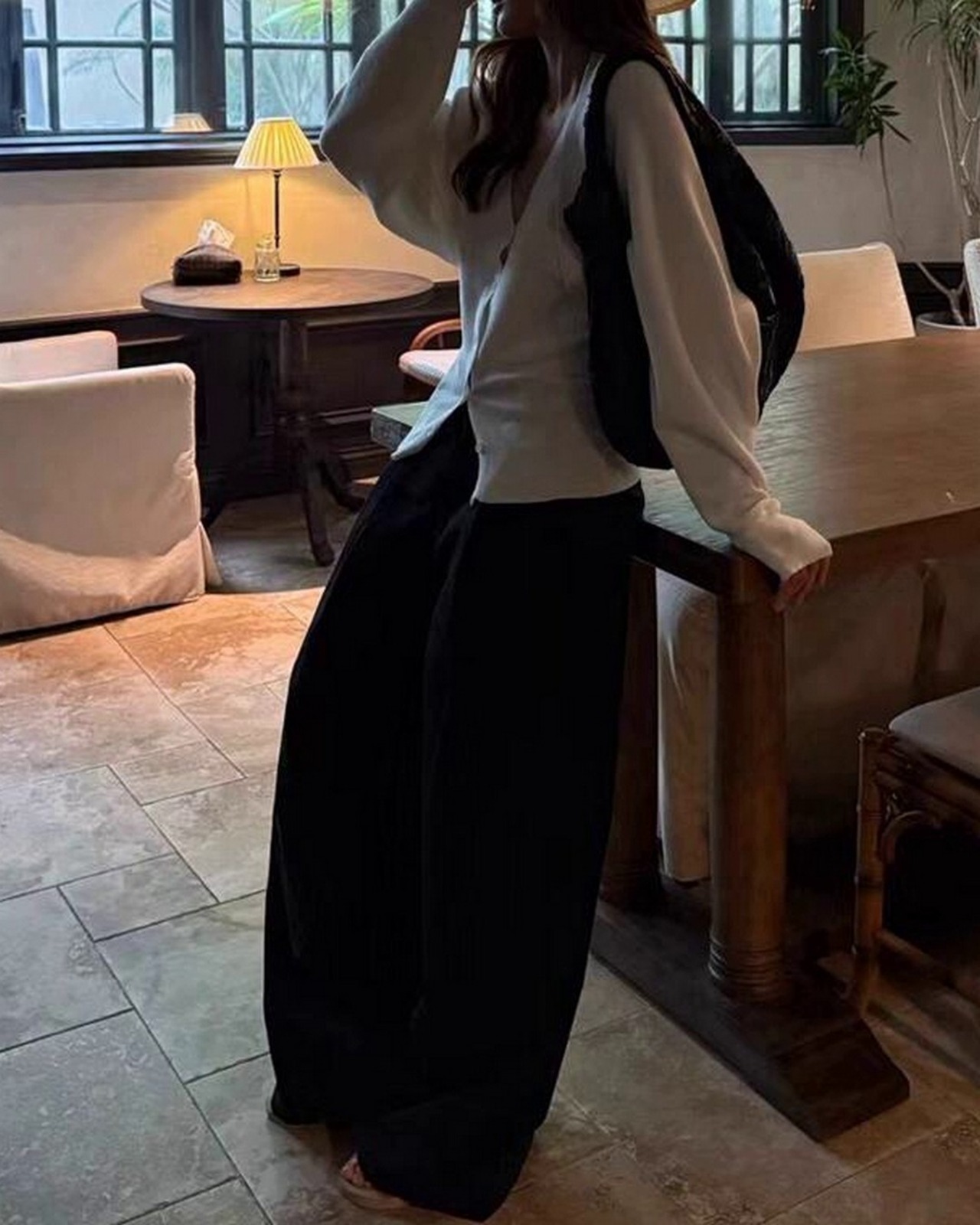 ボリュームストレートワイドパンツ 3color A0542 - 14