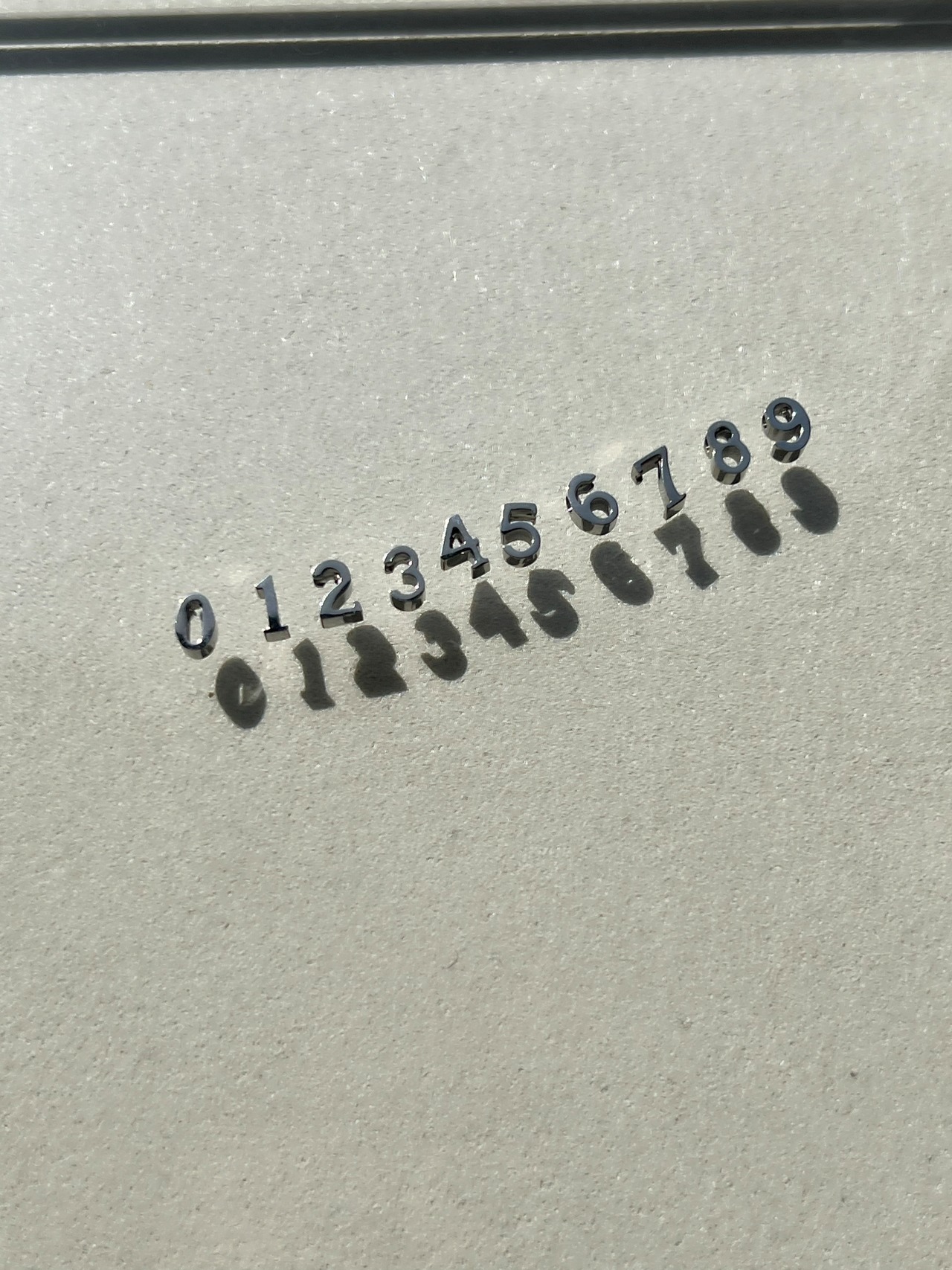 【1桁】mini number necklace