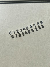 【1桁】mini number necklace