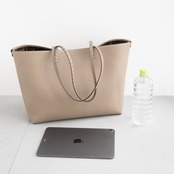 フェンディ ロール ミディアム トートバッグ セレリア ベージュ レザー