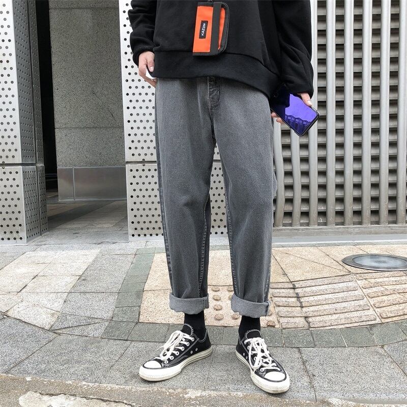 全2色 デニム パンツ ストレート カジュアル シンプル 無地