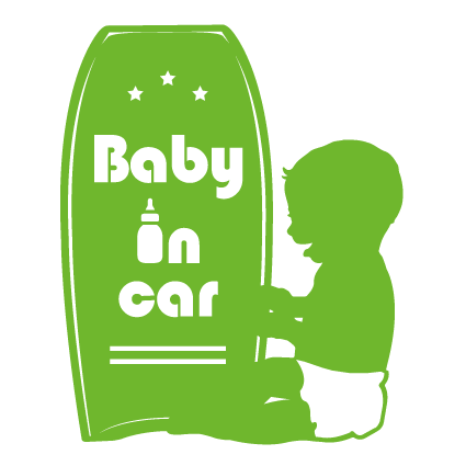 【受注生産】BB Baby in car カッティングステッカー12