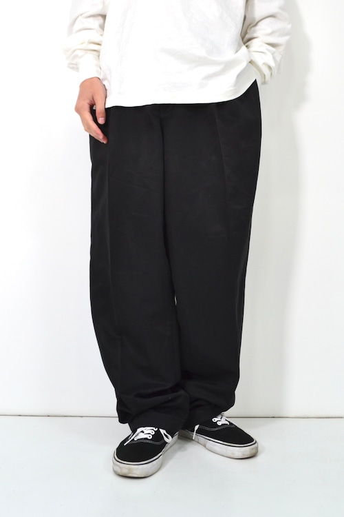 90s Silk works cotton 2tuck slacks