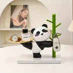 パンダの置物 小物入れ ２種類 デスクトップオーナメント デスクトレイ コレクション かわいい樹脂キャンディボウル ジュエリートレイ テーブル 新築祝いギフト プレゼント