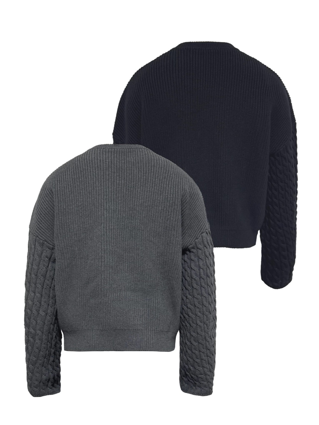 JCAESAR STUDIO Cable Sleeve Cotton Knit