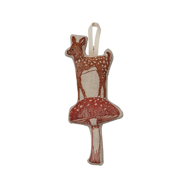 【3営業日以内に発送】CORAL&TUSK「Deer with Mushroom Ornament」 キノコと鹿 オーナメント  (コーラル・アンド・タスク)