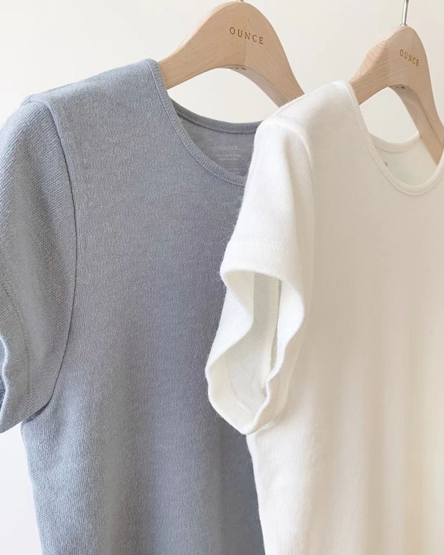 (OUNCE) soft half tee / 2color