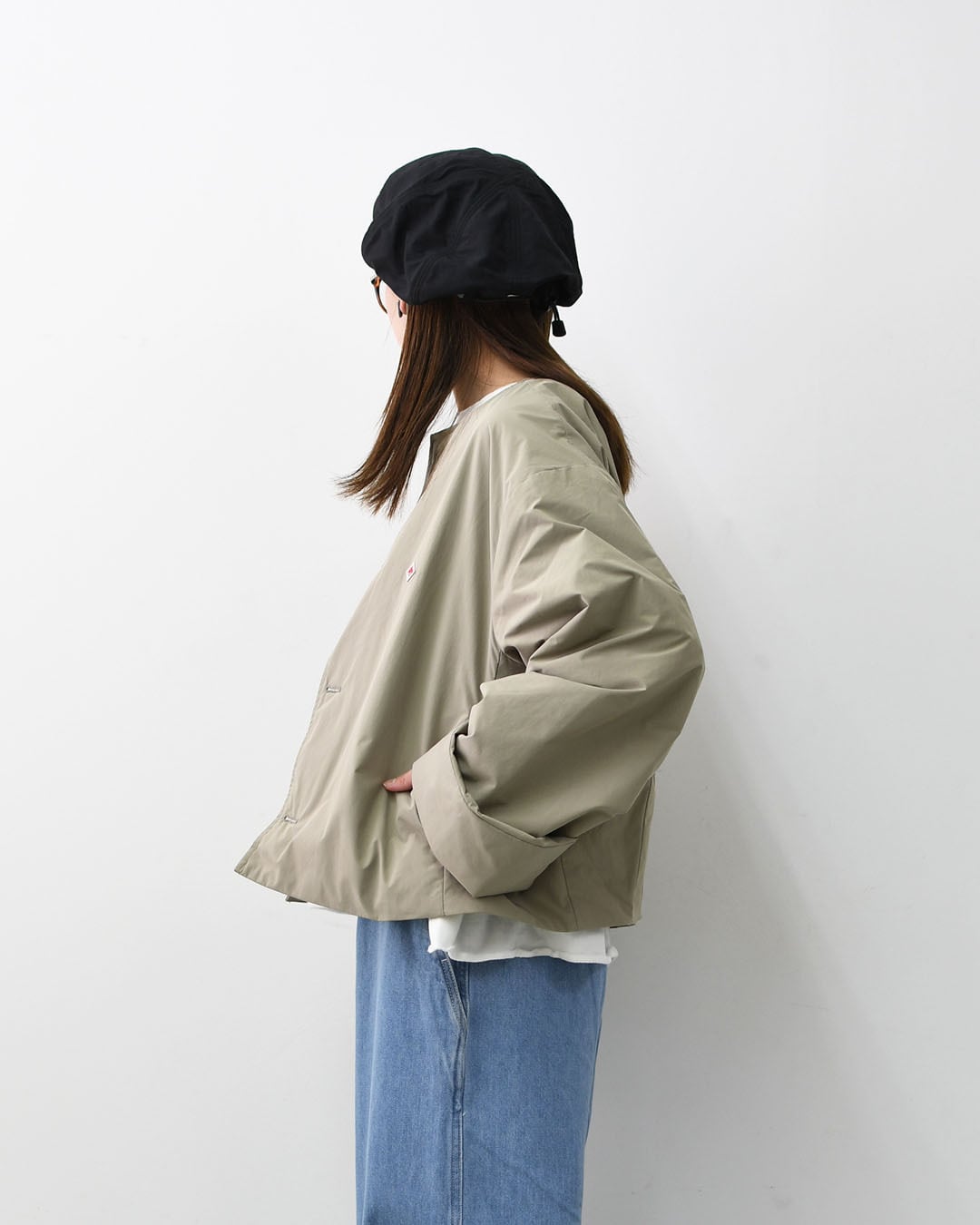 DANTON [ダントン] W INSULATION COLLARLESS WIDE JACKET [DT-A0672PNT