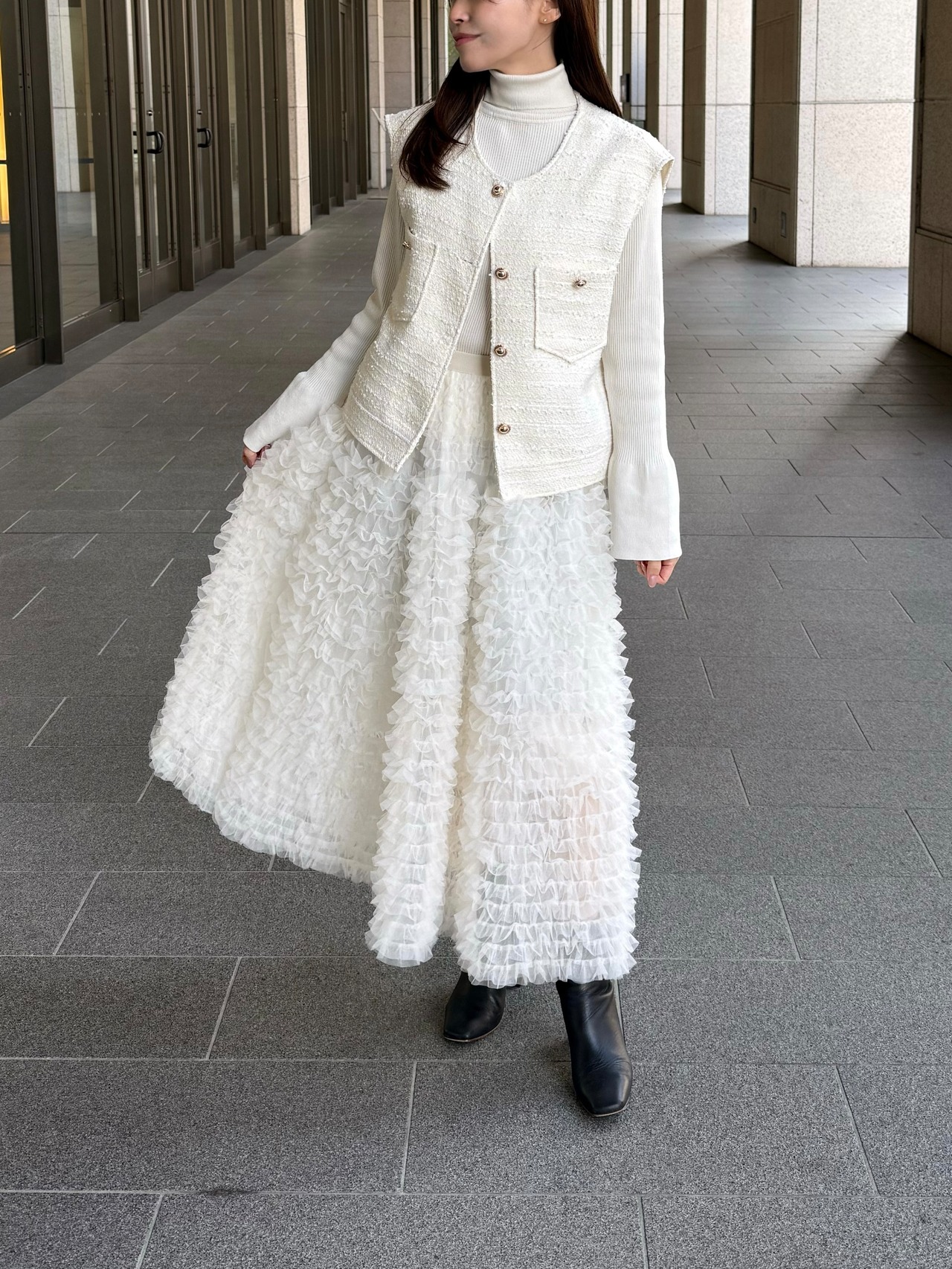 ティアードチュールスカート［70024］