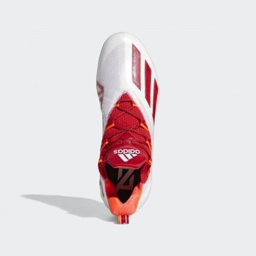 Adizero 11 アメフト スパイク ホワイト・ソーラーレッド | END ZONE