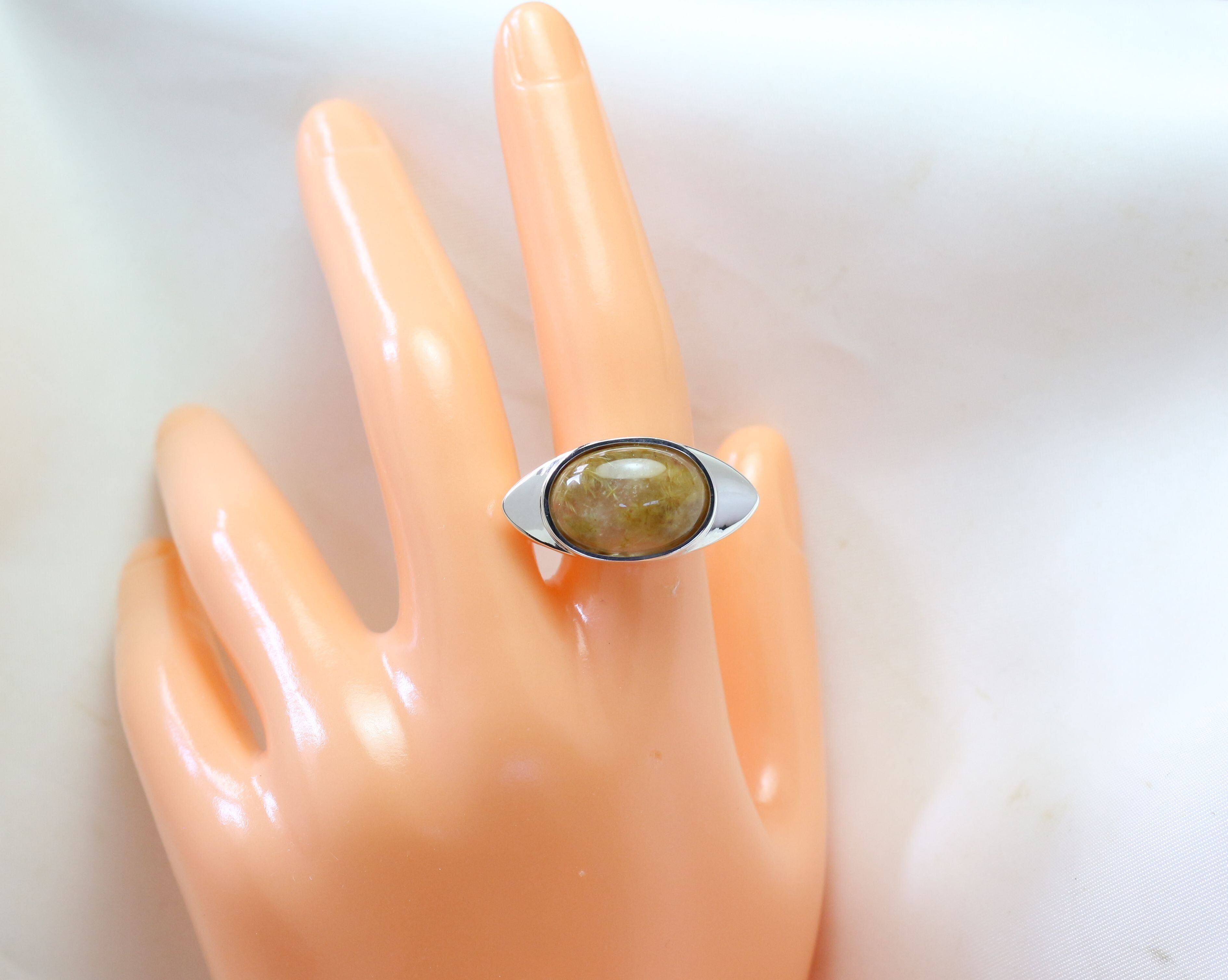 Sv925 フラワールチルクォーツリング 12.64ct | Atelier Ozaki