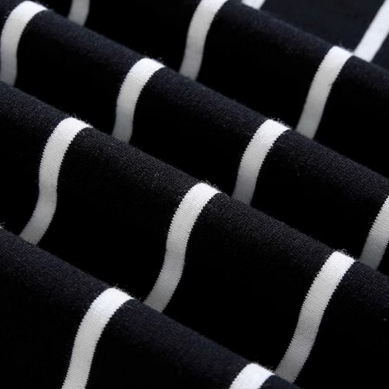 細ボーダーベーシックポロシャツ　0627