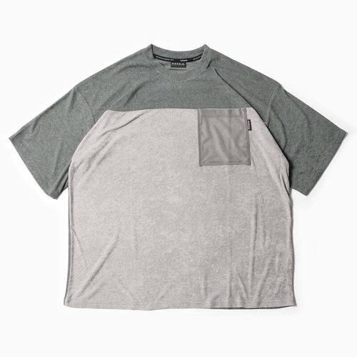 MMA20-59  MMA Cool Pile 2tone Big Tee (Black_Gray)