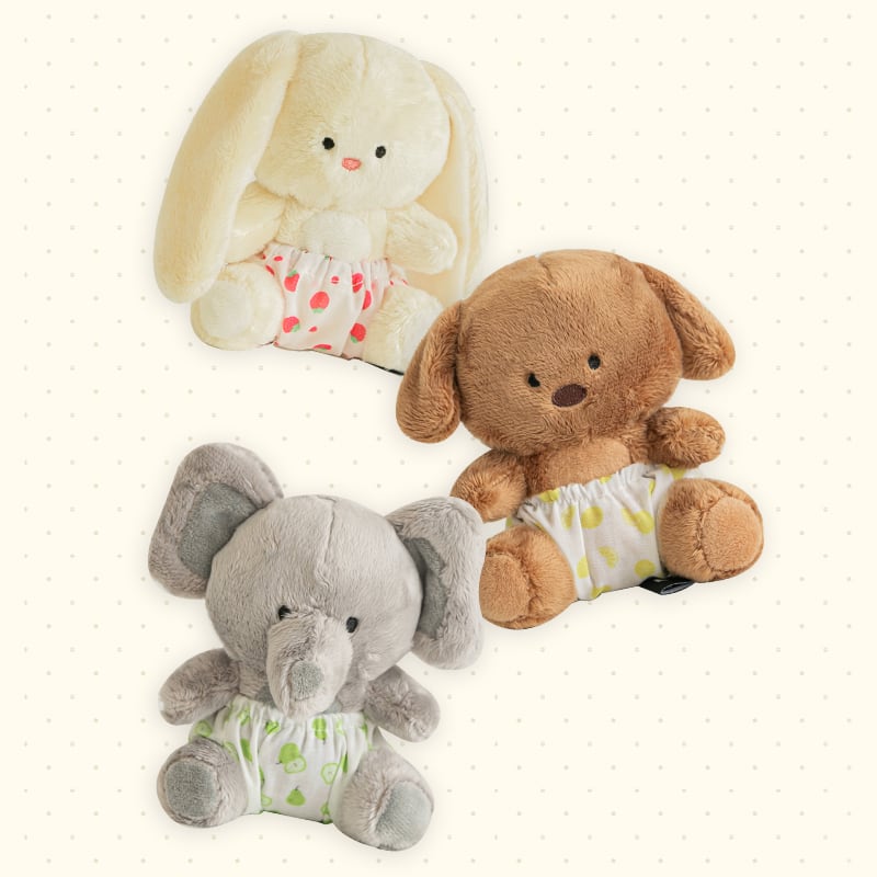 【BITE ME】私の愛着ぬいぐるみおもちゃ　ワンちゃんに可愛いどうぶつのお友だちをプレゼント