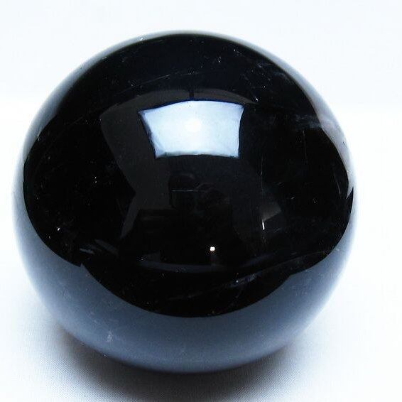 1.3Kg モリオン 黒水晶 丸玉 97mm スフィア 一点物 151-9379