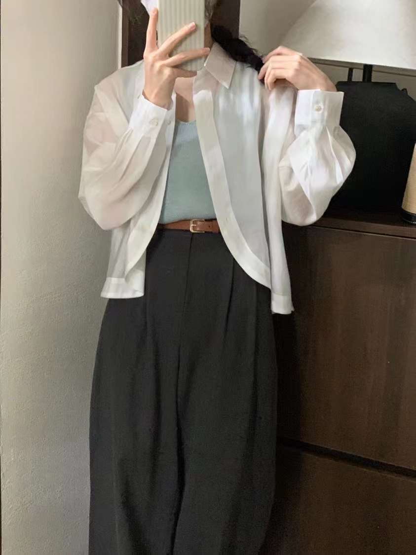 裾ラウンドブラウス  AJ22085-2385