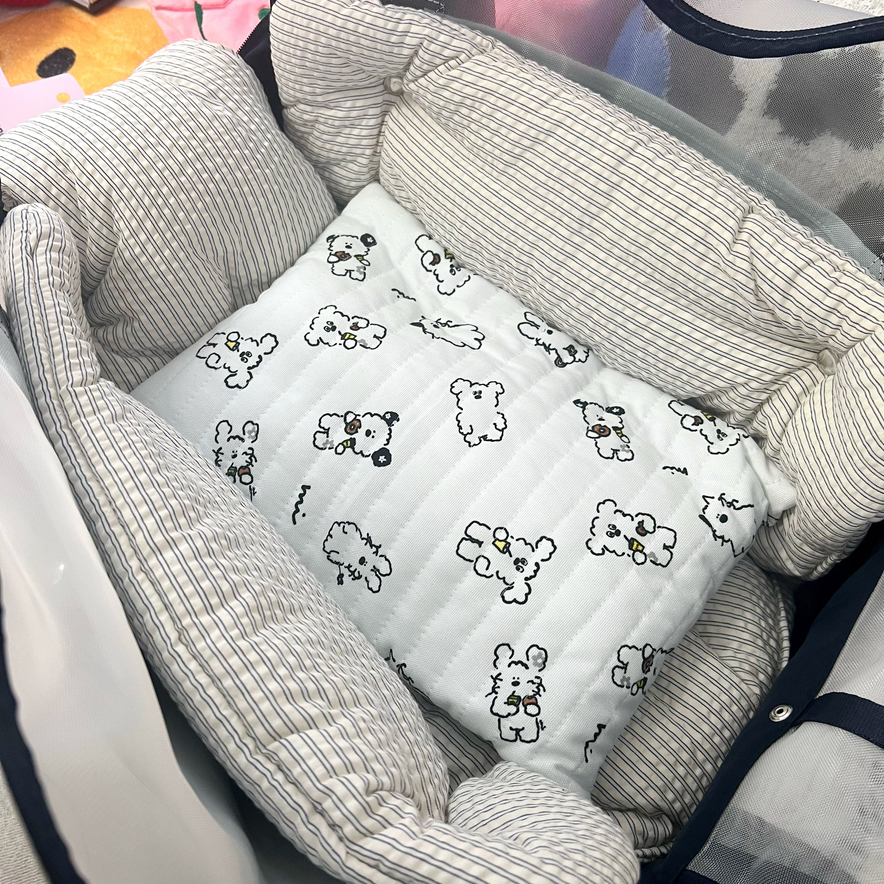 ふんわり アイス枕カバー 15×25 / 北欧 ちょうちょ グレー 即納あり】1個入れアイス枕カバー | MARSHMERO