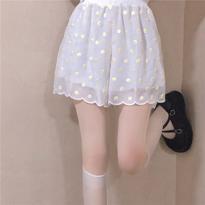 パンツ レギンス 薄手サマーレースショーツ ルーズ 大人ガーリー スウィート キュート カジュアル 夏物 ブルマー 萌量不足82831137601