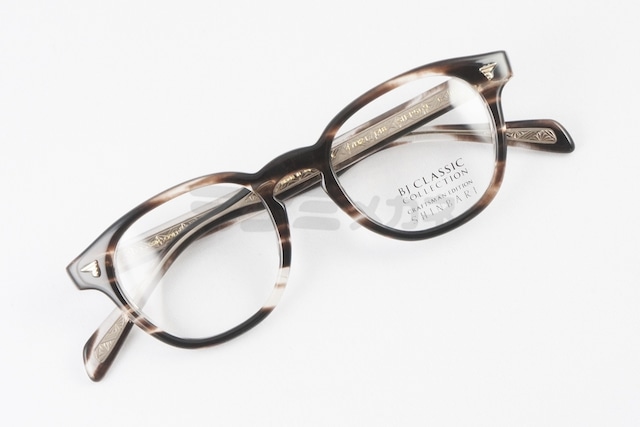 BJ CLASSIC メガネ SHINBARI SH-P569 C-30 ウェリントン セルロイド クラシカル ヴィンテージ 芯張り BJクラシック シンバリ 鯖江 日本製 正規品-4枚目