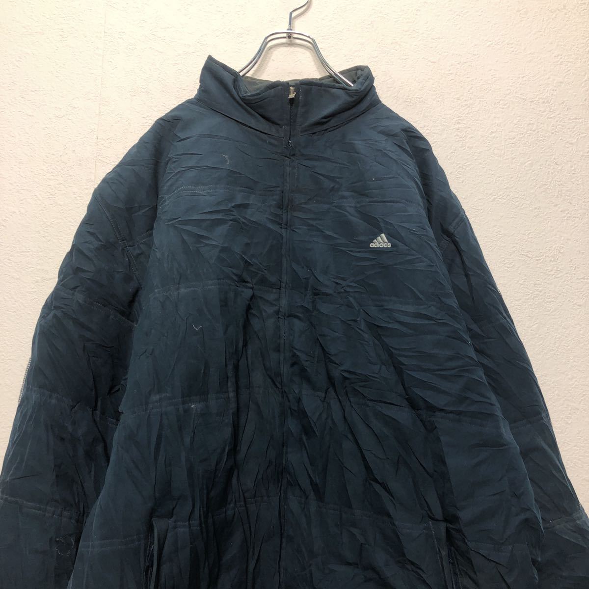 adidas 中綿 ナイロンジャケット XLサイズ ビッグサイズ アディダス