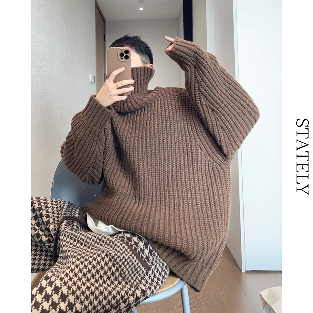 チャンキーニット pullover/2color_T42・画像8