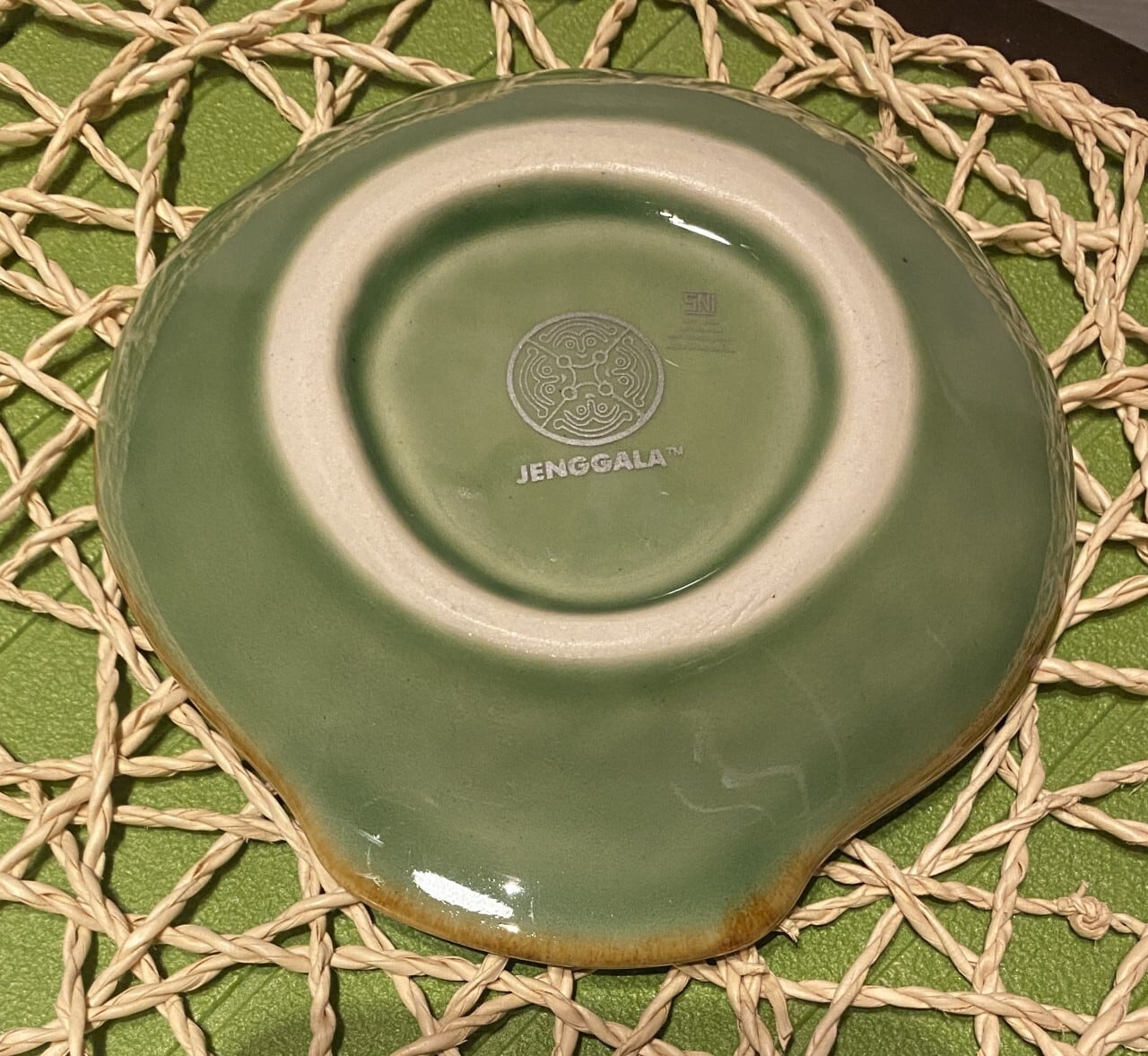 ジェンガラケラミック シェルお皿（緑） | Balis Bali's