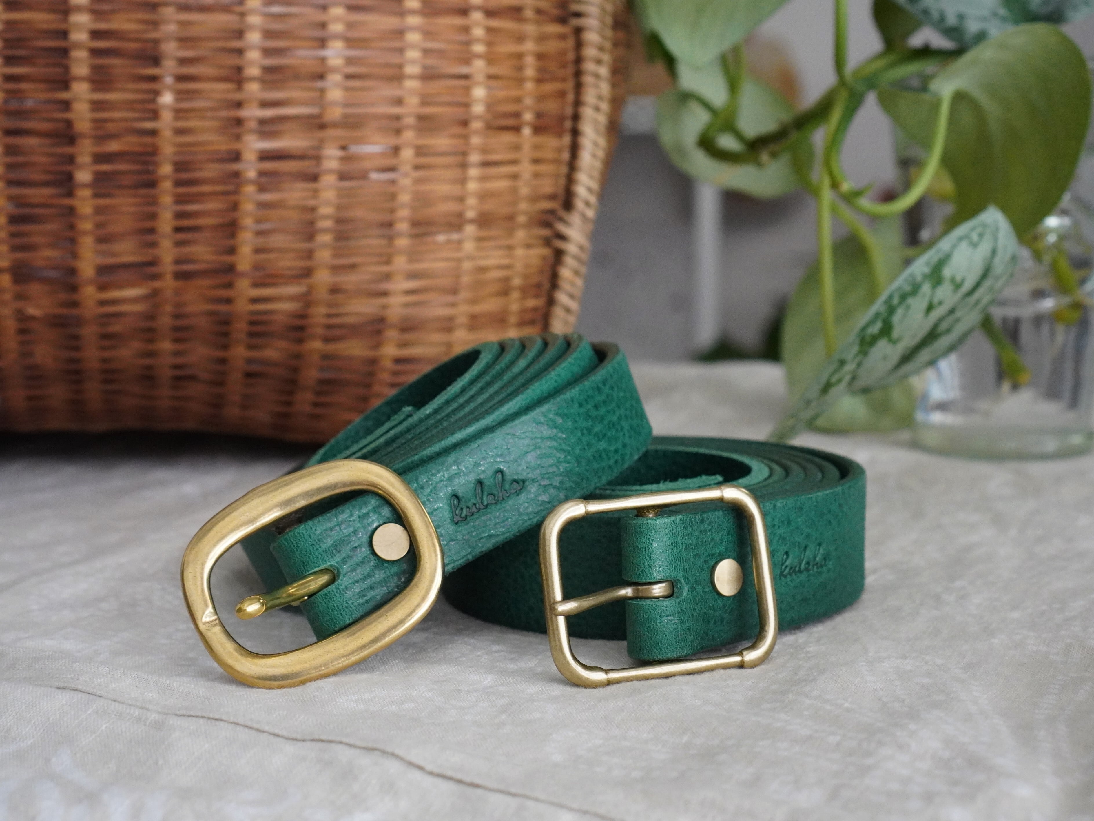 4週納期】【マロッシGreen】2.4cmベルト | kuleha