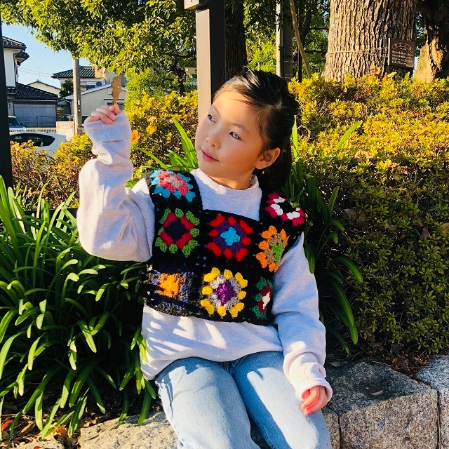 HANDMADE グラニースクエア ベスト | Churchill kids wear